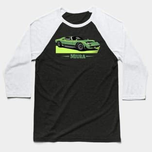 Lamborghini Miura Green Baseball T-Shirt